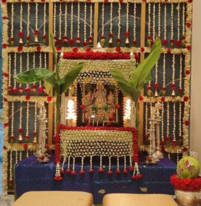 Satyanarayana swamy pooja decoration